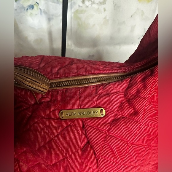 Vera Bradley Red Corduroy XL hobo bag EUC‌‌‌‌‌‌ - Picture 14 of 17